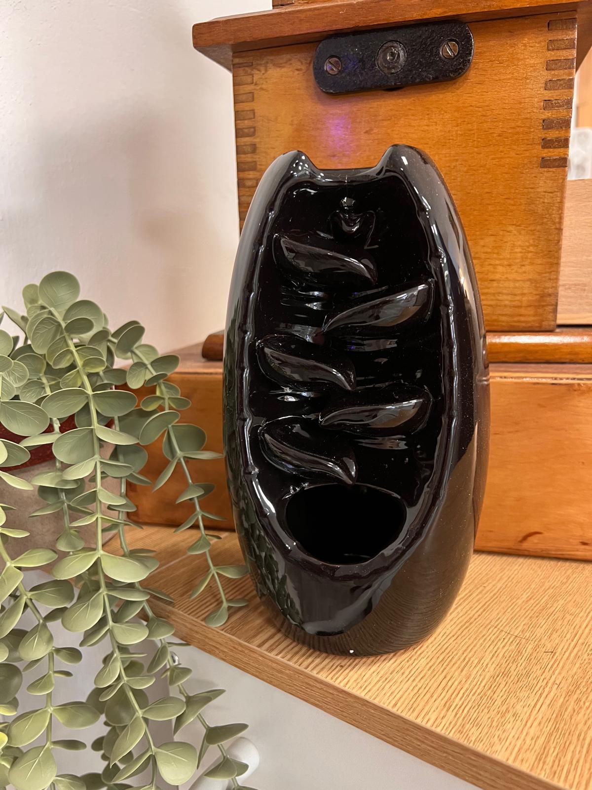 RÜCKFLUSS BRENNER groß, Typ A1 schwarz, H=20cm
