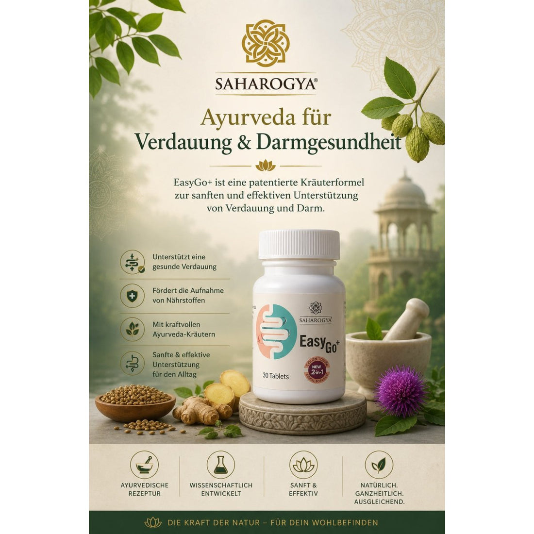 Ayurvedische Heilkunst bei Verdauungsproblemen anwenden