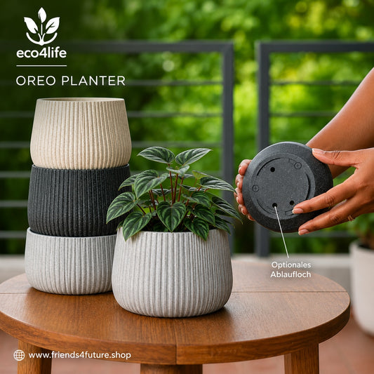 Oreo Pflanzentopf 4" Azur