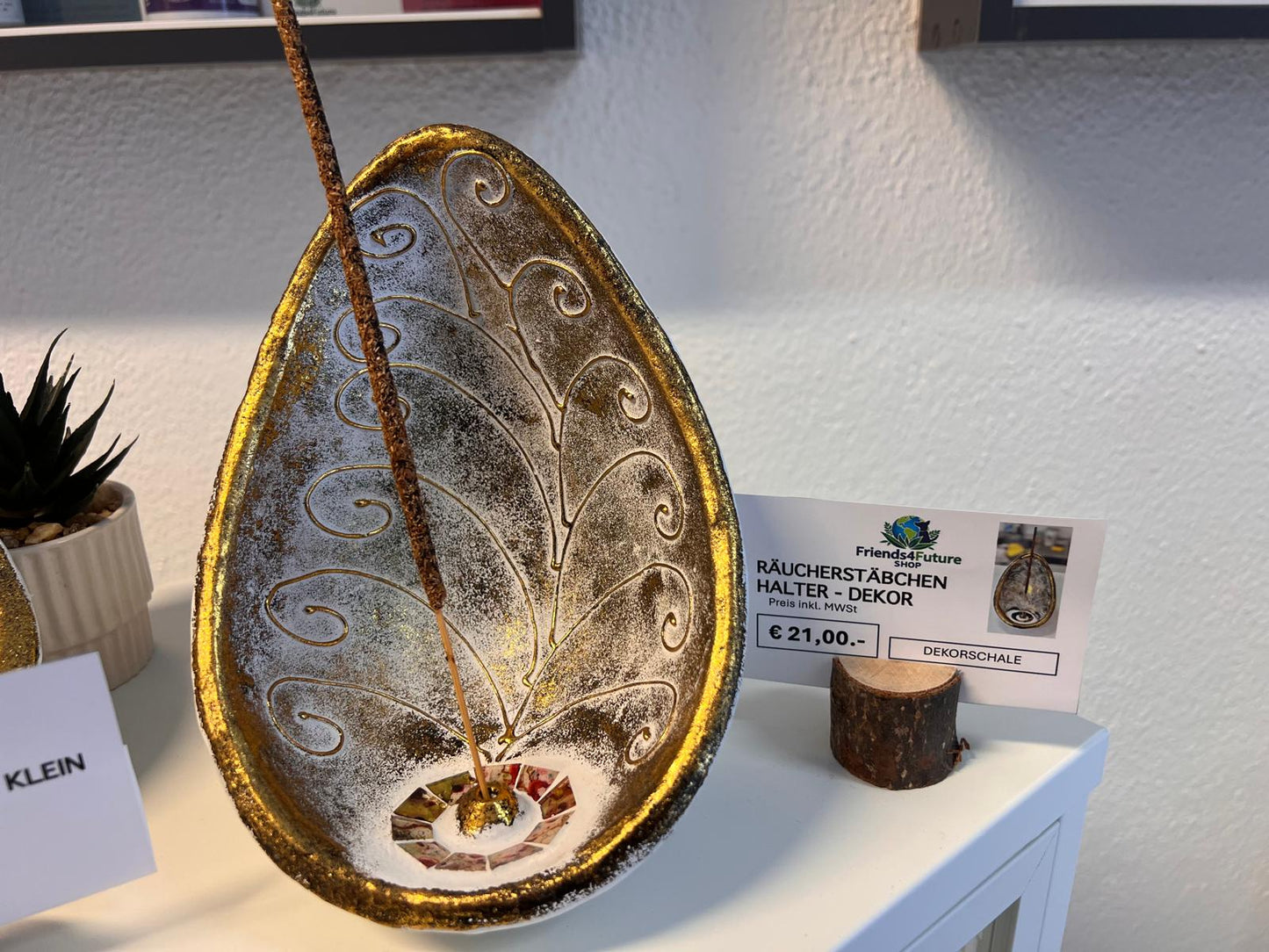 RÄUCHERSTÄBCHEN GIPSSCHALE GROSS